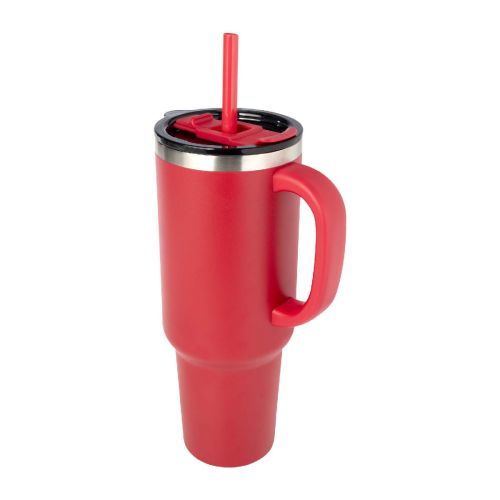 SYDNEY - Tazza con isolamento sottovuoto in rame a doppia parete certificata RCS con cannuccia da 1200 ml 
