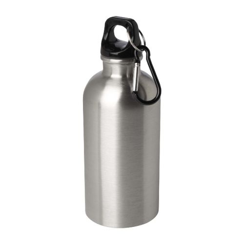 OREGON - Borraccia da 400 ml in acciaio inossidabile certificato RCS a parete singola con moschettone 