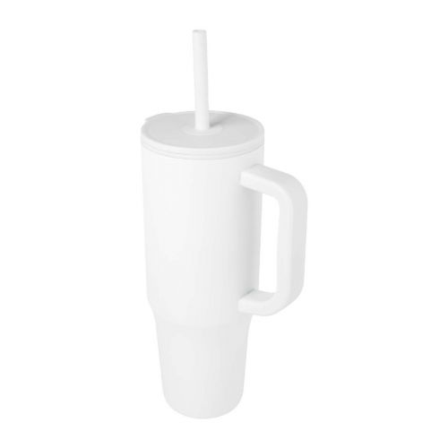 BRADY - Bicchiere termico da 900 ml certificato RCS con cannuccia in silicone 