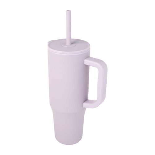 BRADY - Bicchiere termico da 900 ml certificato RCS con cannuccia in silicone 