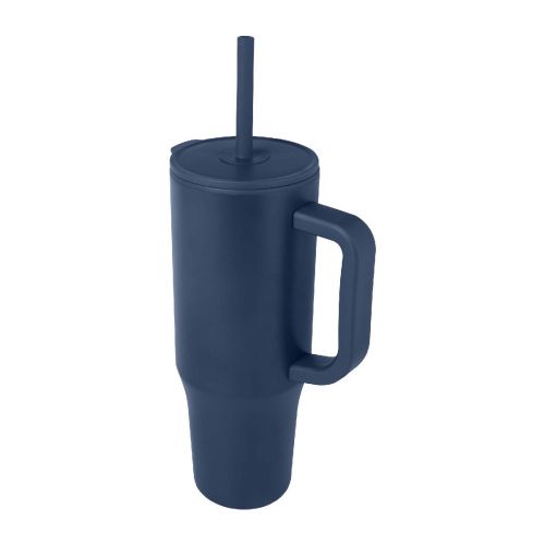 BRADY - Bicchiere termico da 900 ml certificato RCS con cannuccia in silicone 