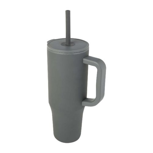 BRADY - Bicchiere termico da 900 ml certificato RCS con cannuccia in silicone 