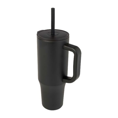 BRADY - Bicchiere termico da 900 ml certificato RCS con cannuccia in silicone 