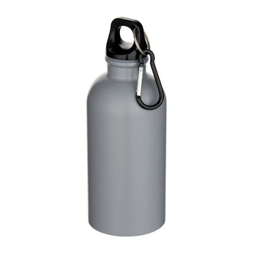 BOUNCE - Borraccia da 400 ml in acciaio inossidabile certificato RCS a parete singola con moschettone Oregon