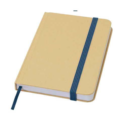 REED - Blocco note formato A6 con copertina rigida in materiale riciclata e pagine bianche 