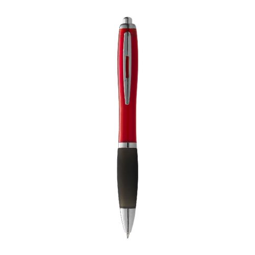 NASH - Penna a sfera con fusto colorato e impugnatura nera