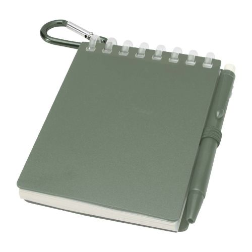 LIG MIN - Set blocco note con copertina morbida in materiale riciclato e penna a sfera per attività all'aperto 