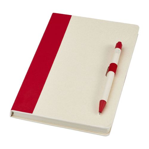 DAIRY DREAM REALIZZATI - Set blocco note formato A5 e penna a sfera Dairy Dream realizzati con cartoni del latte riciclati