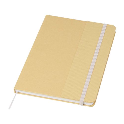 NELIDA - Blocco note formato A5 con copertina rigida di cartone riciclato 