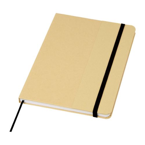 NELIDA - Blocco note formato A5 con copertina rigida di cartone riciclato 