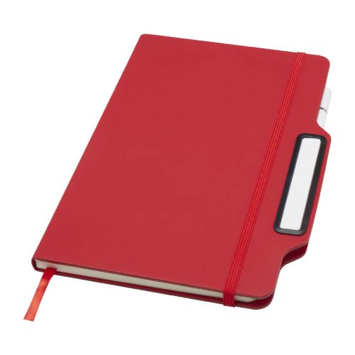NEXUS - Blocco note formato A5 con copertina rigida e combinazione di penna e matita 