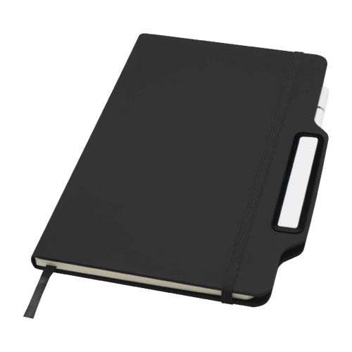 NEXUS - Blocco note formato A5 con copertina rigida e combinazione di penna e matita 