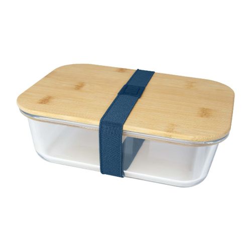 ROBY - Contenitore per pranzo di vetro con coperchio in bambù da 1000 ml