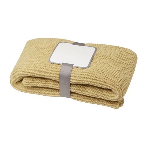 SUZY - Coperta lavorata maglia di poliestere GRS da 150 x 120 cm 