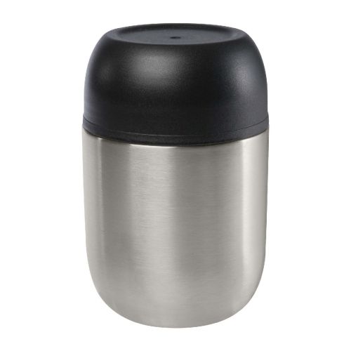SUPO - Portavivande in acciaio inossidabile riciclato a doppia parete da 480 ml con cucchiaio pieghevole 