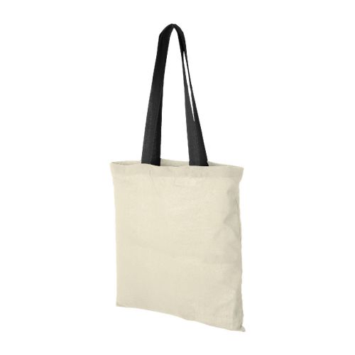 NEVADA - Shopper in cotone 100 g/m² con manici colorati - 7L