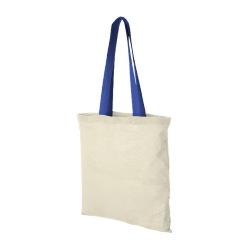 NEVADA - Shopper in cotone 100 g/m² con manici colorati - 7L