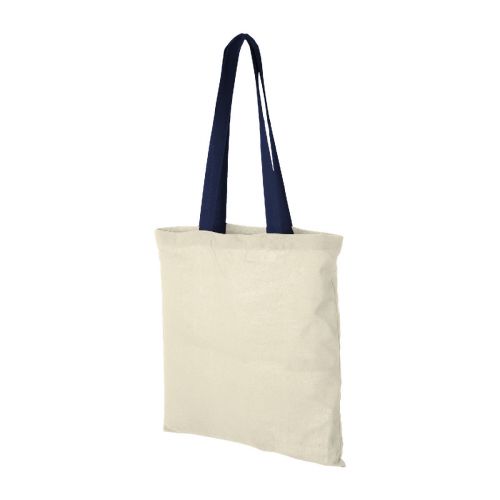 NEVADA - Shopper in cotone 100 g/m² con manici colorati - 7L