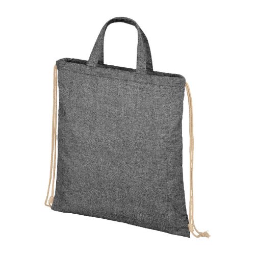 PHEEBS - Zaino con cordoncino in tessuto riciclato, 210 g/m² - 6L