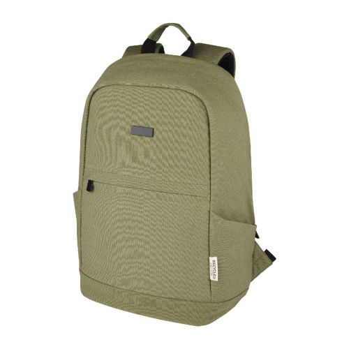 JOEY - Zaino antifurto per portatile da 15,6" in canvas riciclato certificato GRS - 18L