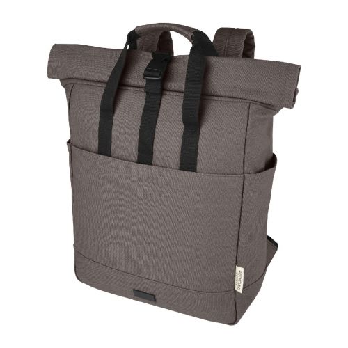 JOEY - Zaino rolltop per portatile da 15" in canvas riciclato certificato GRS - 15L