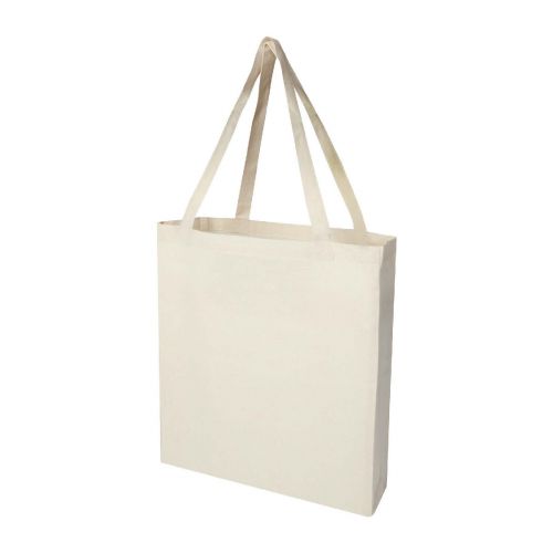 MADRAS - Tote bag a soffietto in cotone riciclato certificato GRS da 140 g/m² - 12L