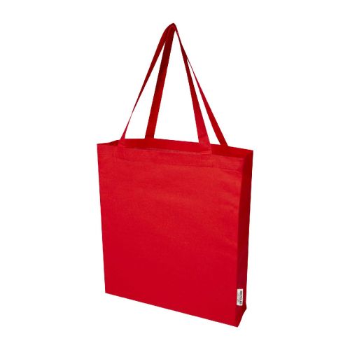 MADRAS - Tote bag a soffietto in cotone riciclato certificato GRS da 140 g/m² - 12L