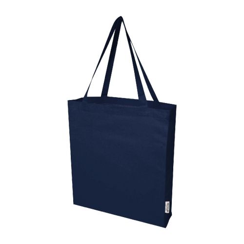 MADRAS - Tote bag a soffietto in cotone riciclato certificato GRS da 140 g/m² - 12L