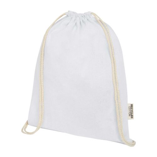 OREGON - Borsa con cordoncino in cotone riciclato certificato GRS da 140 g/m² 
