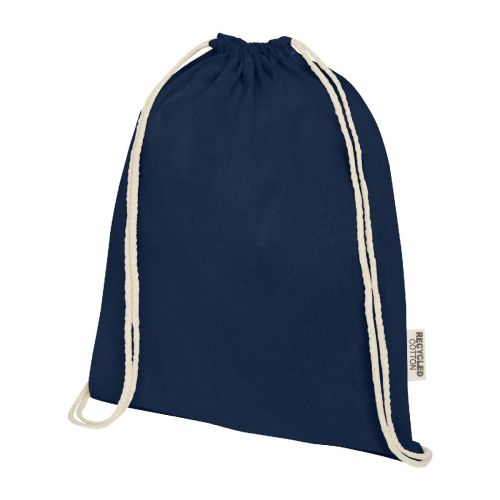 OREGON - Borsa con cordoncino in cotone riciclato certificato GRS da 140 g/m² 
