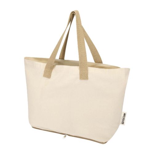 SIERRA - Tote bag pieghevole in cotone riciclato certificato GRS da 140 g/m² - 12L