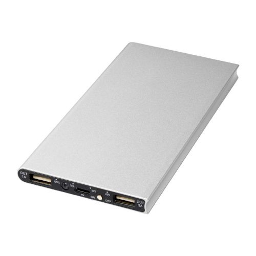 PLATE - Power bank in alluminio da 8000 mAh 