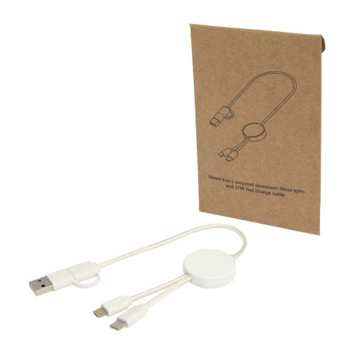 W CITALA - Cavo 5-in-1 in plastica riciclata da 30 cm per la sincronizzazione dei dati e la ricarica rapida da 27 