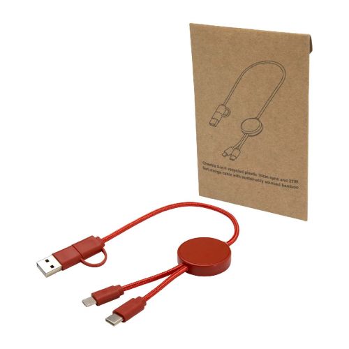 W CITALA - Cavo 5-in-1 in plastica riciclata da 30 cm per la sincronizzazione dei dati e la ricarica rapida da 27 