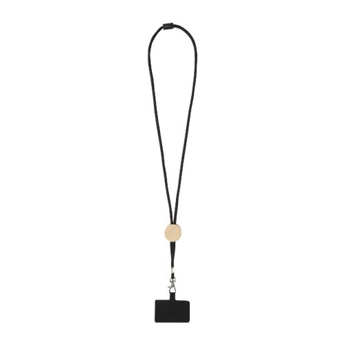 ADHAB - Lanyard per smartphone con dettagli in bambù 