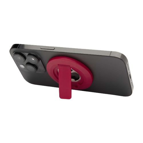 AIN - Supporto per telefono magnetico in plastica riciclata con apribottiglie 