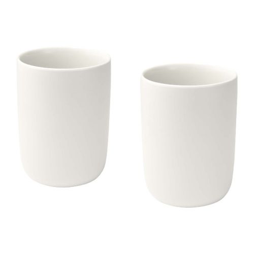 MALE - Set di 2 bicchieri in ceramica con finitura opaca da 350 ml 