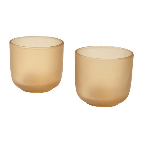 MALE - Set di 2 bicchieri in vetro con finitura opaca da 200 ml 