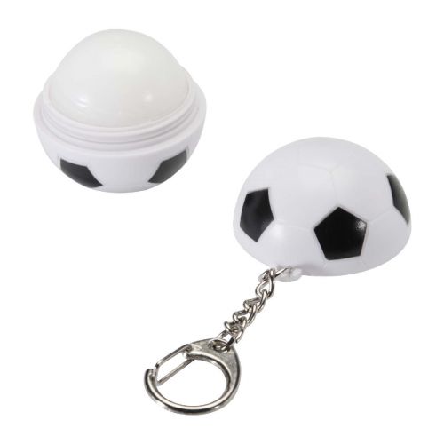 OREGON - Lucidalabbra alla vaniglia a forma di pallone da calcio con fattore di protezione solare 15 e portachiavi Rami