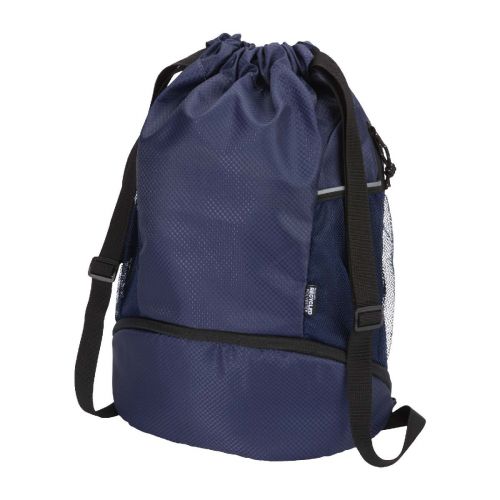 NOMAD - Borsa sportiva con cordoncino in materiale riciclato certificato GRS e scomparto inferiore da 18 litri 