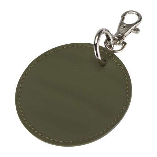 RESI PLUS - Portachiavi con charm a forma rotonda in materiale riciclato certificato GRS 