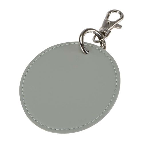 RESI PLUS - Portachiavi con charm a forma rotonda in materiale riciclato certificato GRS 