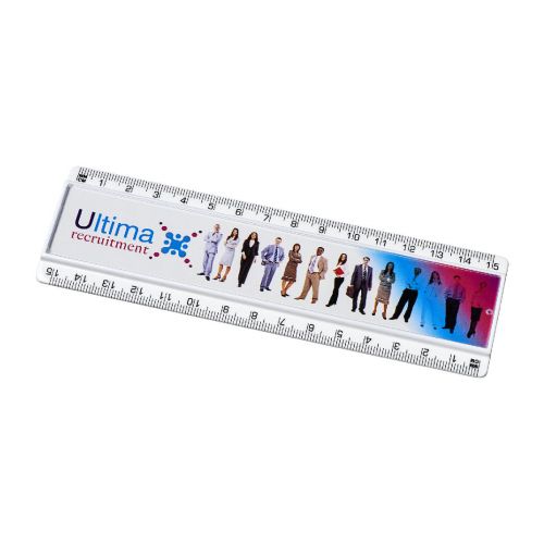 ELLISON - Righello da 15 cm in plastica con inserto di carta
