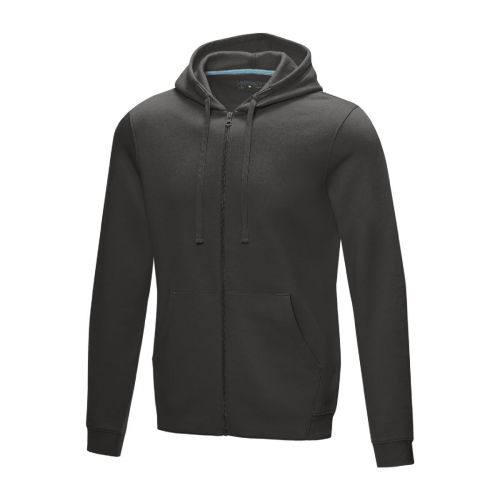 RUBY - Felpa da uomo con cappuccio e full zip in tessuto organico riciclato