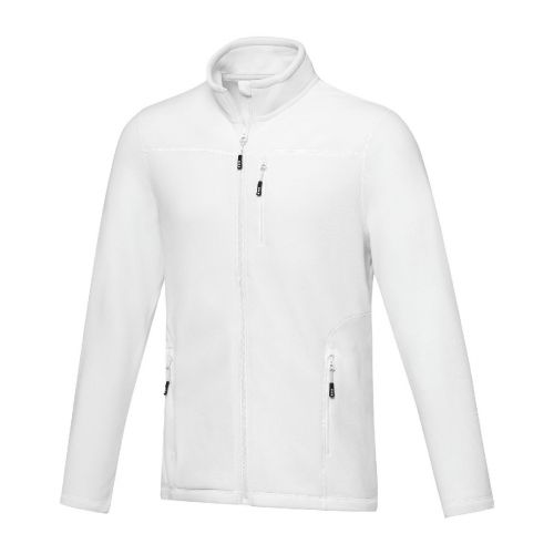 AMBER - Giacca da uomo in pile con zip integrale in materiale riciclato certificato GRS 