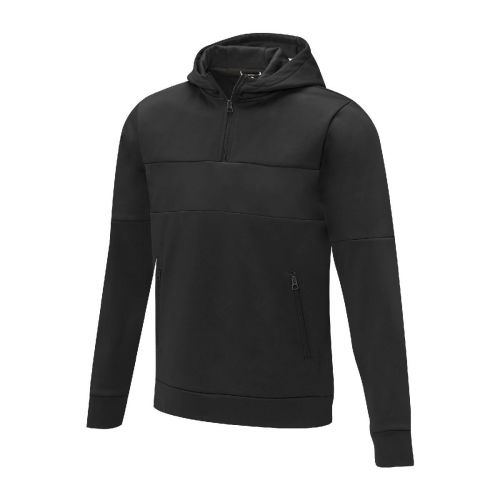 SAYAN - Felpa anorak con cappuccio da uomo a mezza zip 
