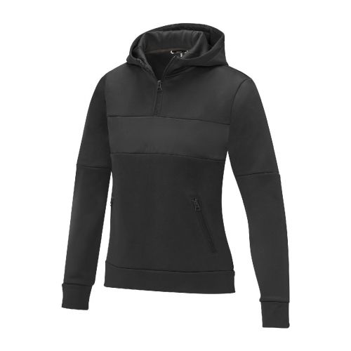 SAYAN - Felpa anorak con cappuccio da donna a mezza zip 