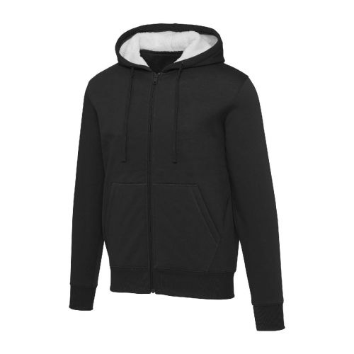 NATRON - Felpa con cappuccio e zip intera in sherpa 