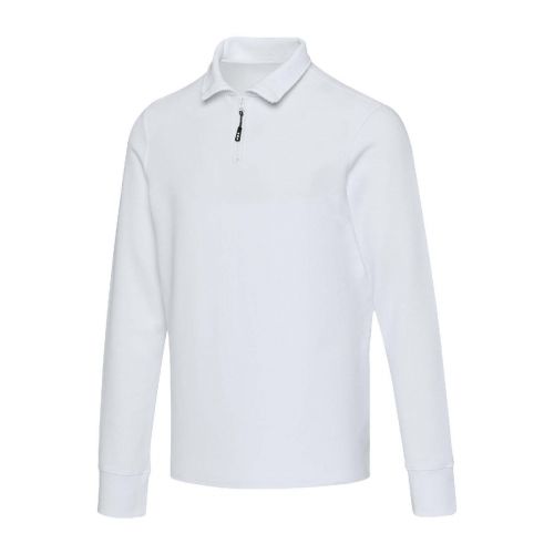 ZEUS - Polo unisex a maniche lunghe con mezza zip Apollo