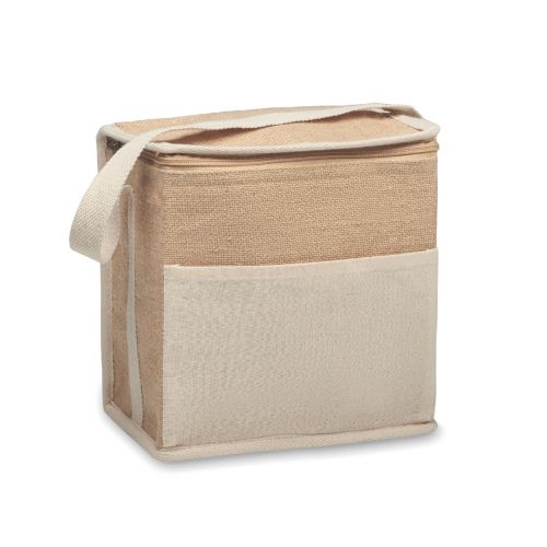 LONA - Borsa termica in iuta e tela 3l